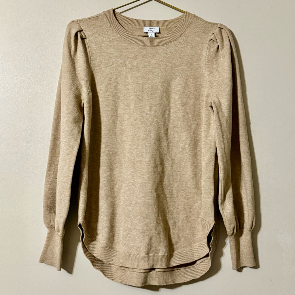 Crown  Ivy Sweater Beige Sz S